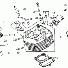 XR100 Cylinder head @ cylinder