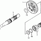 XR500R Kick starter spindle 83-84