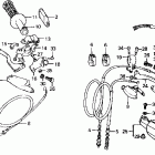 XR500R Control levers @ switches  @ cables