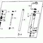 CR80R Передняя вилка