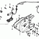 XR500R Left crankcase cover  @ alternator 81-82