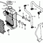CR80R Радиатор