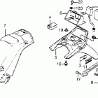 VF1000F Rear fender @ spark unit