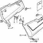 CB125S Side cover 84