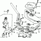 VF750F Руль и панель переднего номера