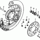 XR500R Rear wheel 83-84