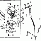 VF750F Fr. brake master cyl.