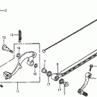 CR125R Gearshift pedal @ kick starter arm @ brake pedal 8...