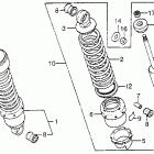 CX650C Задний амортизатор