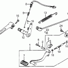 VF750C Brake pedal @ gearshift pedal