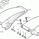 CR125R Rear fender 82-83