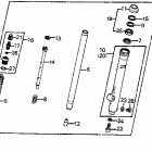 CR80R Передние аммортизаторы