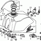 XR200R Топливный бак