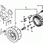 CX650T Alternator @ starter clutch