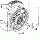 VF750C Заднее колесо