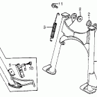 CX650C Main stand @ side stand