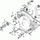 CR80R Right crankcase cover  @ water pump 83