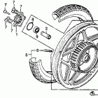 GL650 Заднее колесо