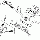CX650C Handlebar @ top bridge @ key set