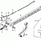 CR250R Gearshift pedal @ brake pedal @ kick starter arm 8...
