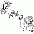 XL185S Передний тормоз