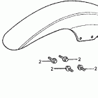 VT750C Переднее крыло