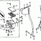VF750S Front brake master cyl  @ control lever