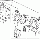 CB550SC Передний тормозной суппорт