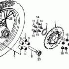 XR200R Заднее колесо