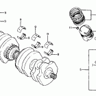 CB1000C Коленвал и поршни