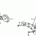 CX650T Steering stem @ horn