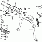 NU50 Stand @ step kick starter arm @ rear