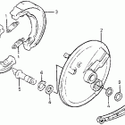 CR125R Front brake panel 83