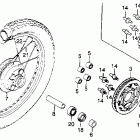 CM250C Заднее колесо