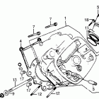 CX650C Левая головка цилиндров