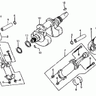 CX650T Коленвал и поршни