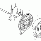 VT750C Задний тормоз
