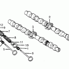 CB1100F Распредвал и клапана