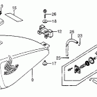 CX650C Топливный бак