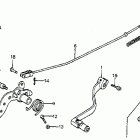 CR80R Shift pedal @ brake pedal  @ kick starter arm 82-8...