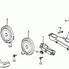 CX650C Steering stem @ horn