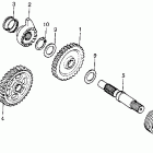 CR250R Kick starter spindle 82-83