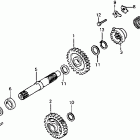 CR125R Kick starter spindle 83