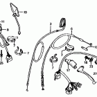 CB1000C Control levers @ switches  @ cables