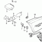 CB550SC Left side cover @ rectifier