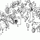 CX650T Throttle body @ intake manifold