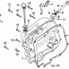 CM250C Крышка картера правая