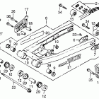 CR250R Swingarm @ drive chain 83