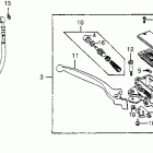 CX650C Fr. brake master cyl.  @ brake lever