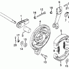 CM250C Задний тормоз